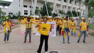 Titans Army show their support for Telugu Titans Titans Army show their support for Telugu Titans