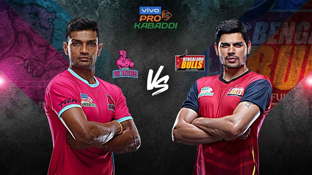 Jaipur Pink Panthers take on Bengaluru Bulls in match 120 of vivo Pro Kabaddi Season 7.