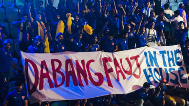 Dabang Fauj show their support for Dabang Delhi K.C. Dabang Fauj show their support for Dabang Delhi K.C.