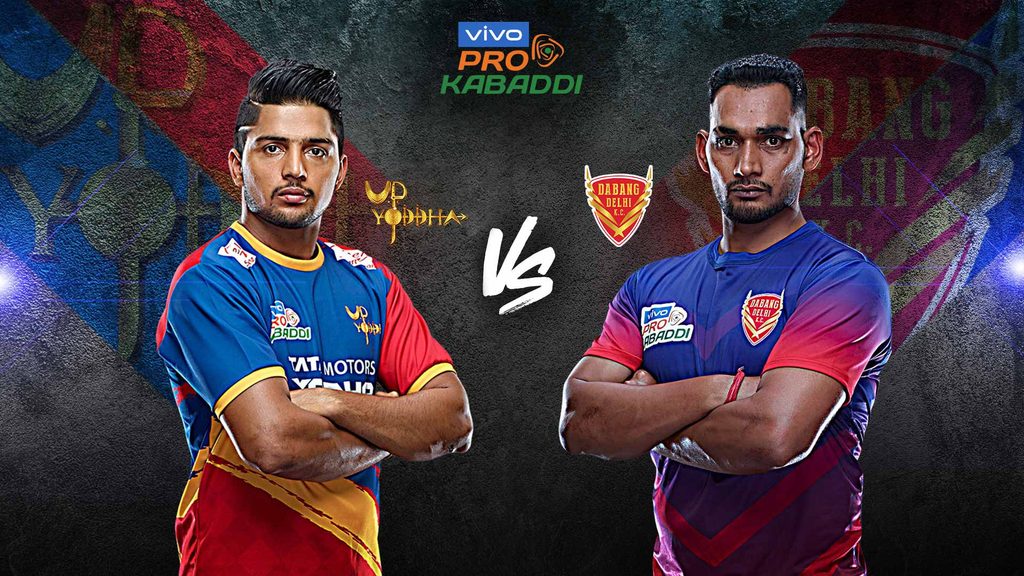 U.P. Yoddha will battle Dabang Delhi K.C. in Match 122 of vivo Pro Kabaddi Season 7.