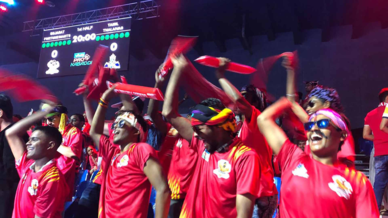 Giant's Army show their support for Gujarat Fortunegiants Giant's Army show their support for Gujarat Fortunegiants