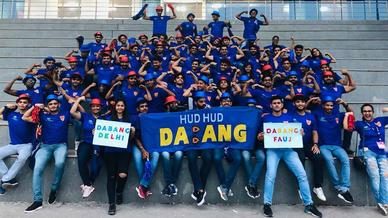 Dabang Fauj show their support for Dabang Delhi K.C. Dabang Fauj show their support for Dabang Delhi K.C.