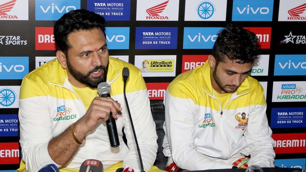 Manpreet Singh and Rohit Gulia take questions from the media.