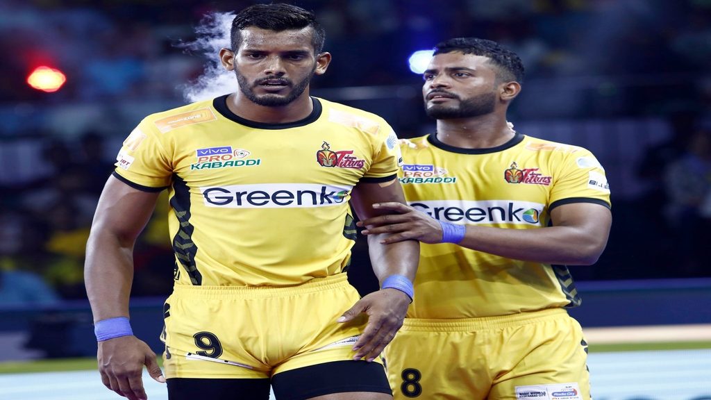 Suraj Desai almost single-handedly won the match for Telugu Titans against Dabang Delhi K.C.