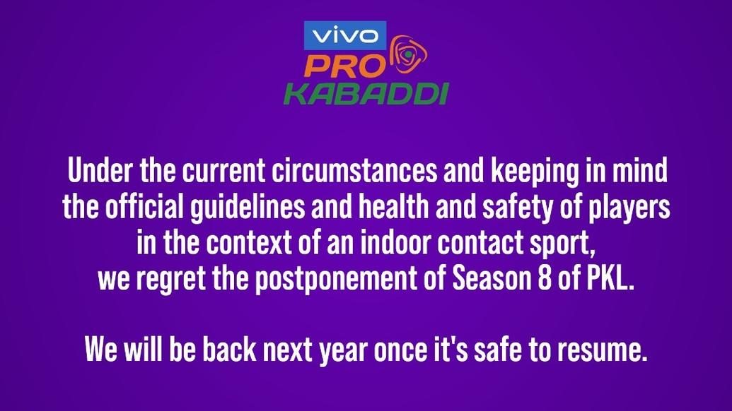 Update on Vivo Pro Kabaddi Season 8 Update on Vivo Pro Kabaddi Season 8