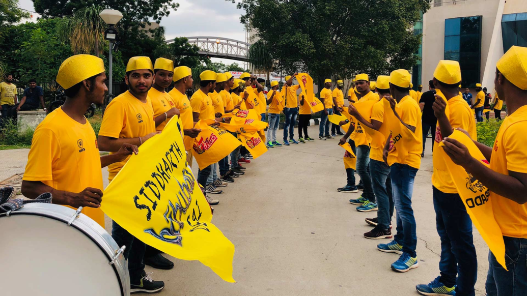 Titans Army show their support for Telugu Titans Titans Army show their support for Telugu Titans