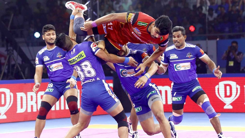 Pawan Sehrawat put on a raiding clinic as Bengaluru Bulls beat Haryana Steelers.