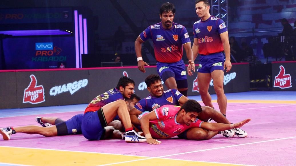 Match 121: Jaipur Pink Panthers vs Dabang Delhi K.C. Match 121: Jaipur Pink Panthers vs Dabang Delhi K.C.