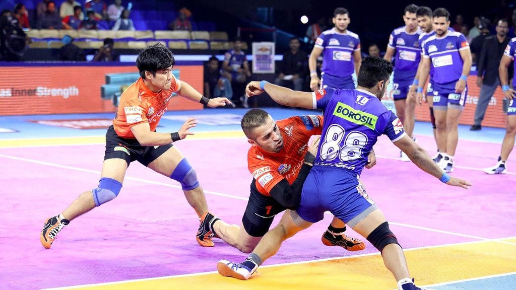 U Mumba captain ‘Sultan' Fazel Atrachali scored, a season-high, 8 tackle points.