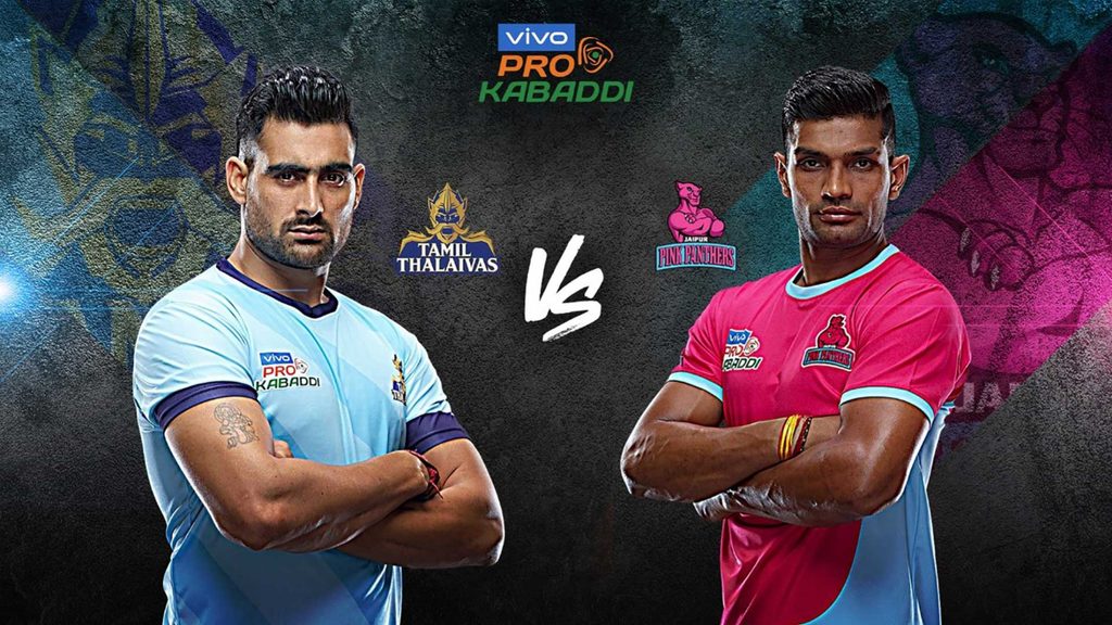 Tamil Thalaivas will play Jaipur Pink Panthers in Match 52 of VIVO Pro Kabaddi Season 7.