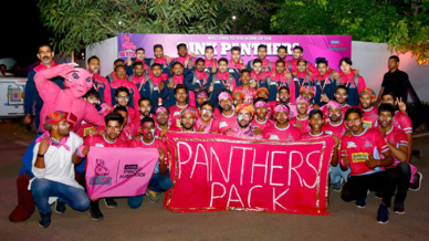 Panthers Pack show their support for Jaipur Pink Panthers Panthers Pack show their support for Jaipur Pink Panthers