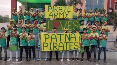 Pirate Army show their support for Patna Pirates Pirate Army show their support for Patna Pirates