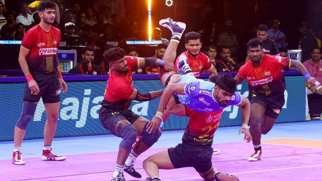 Bengaluru Bulls vs Jaipur Pink Panthers in Match 49 of Pro Kabaddi Season 11