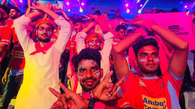 Panthers Pack show their support for Jaipur Pink Panthers Panthers Pack show their support for Jaipur Pink Panthers