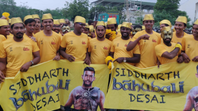 Titans Army show their support for Telugu Titans Titans Army show their support for Telugu Titans
