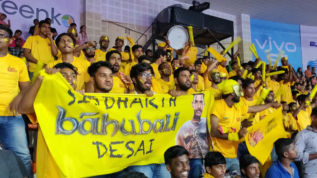 Titans Army show their support for Telugu Titans Titans Army show their support for Telugu Titans
