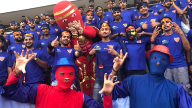 Dabang Fauj show their support for Dabang Delhi K.C. Dabang Fauj show their support for Dabang Delhi K.C.