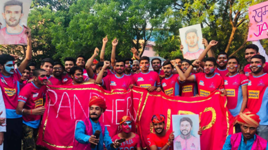 Panthers Pack show their support for Jaipur Pink Panthers Panthers Pack show their support for Jaipur Pink Panthers