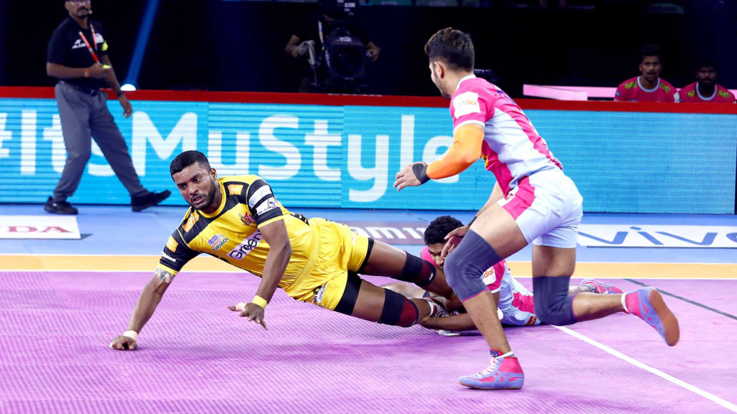 Match 57: Jaipur Pink Panthers vs Telugu Titans Match 57: Jaipur Pink Panthers vs Telugu Titans