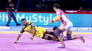 Match 57: Jaipur Pink Panthers vs Telugu Titans Match 57: Jaipur Pink Panthers vs Telugu Titans