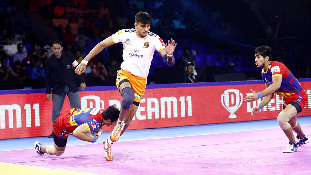 Puneri Paltan’s Manjeet proved to be a handful on both ends of the mat.