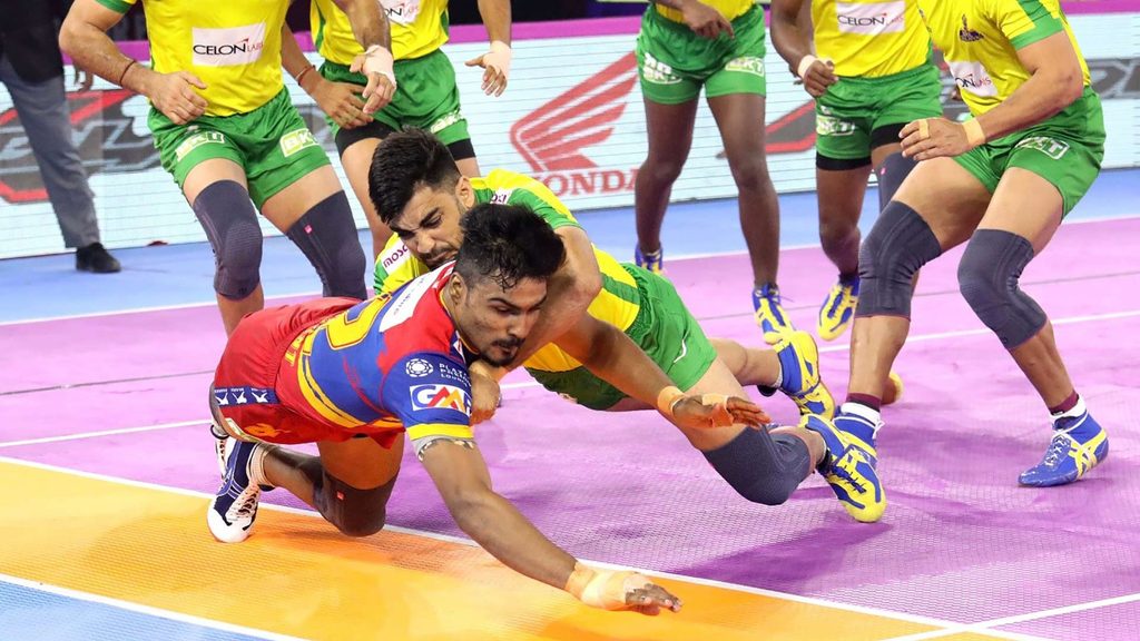 Shrikant Jadhav once again led the U.P. Yoddha attack with eight raid points to his name.