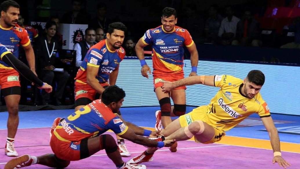 Second-half blitz helps Telugu Titans earn tie against U.P. Yoddha Second-half blitz helps Telugu Titans earn tie against U.P. Yoddha