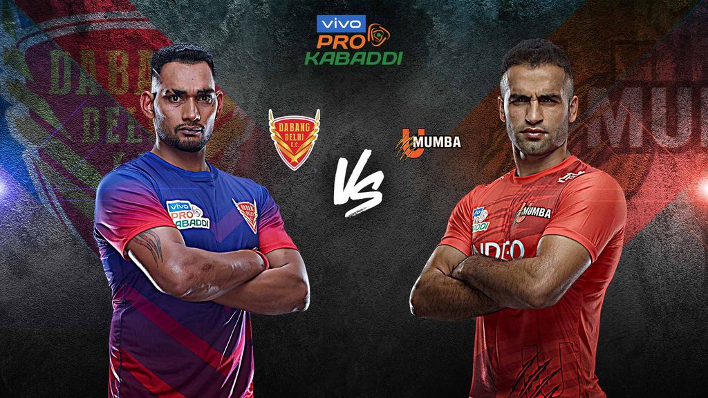 Dabang Delhi K.C. will battle U Mumba in Match 131 of vivo Pro Kabaddi Season 7.