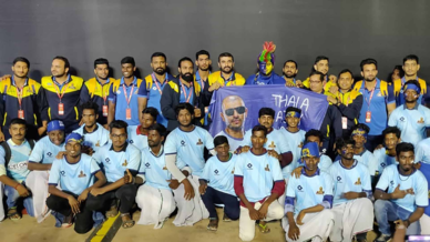 Thalaiva Padai show their support for Tamil Thalaivas Thalaiva Padai show their support for Tamil Thalaivas
