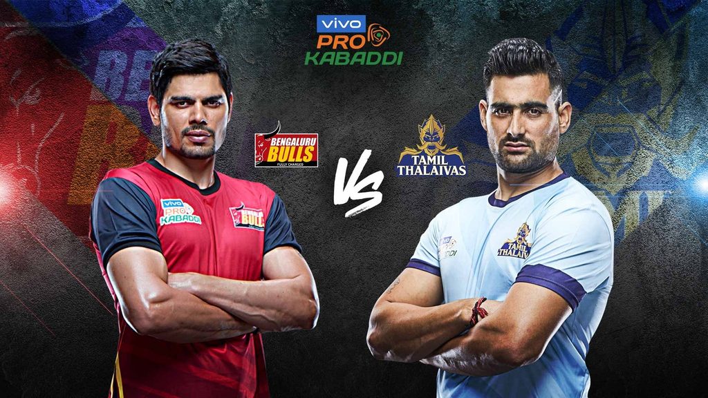 Bengaluru Bulls will host Tamil Thalaivas in Match 70 of vivo Pro Kabaddi Season 7.