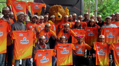 Telugu Titans, U Mumba and Puneri Paltan fans show their support Telugu Titans, U Mumba and Puneri Paltan fans show their support