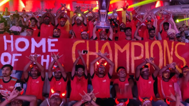 Bulls'I show their support for Bengaluru Bulls Bulls'I show their support for Bengaluru Bulls