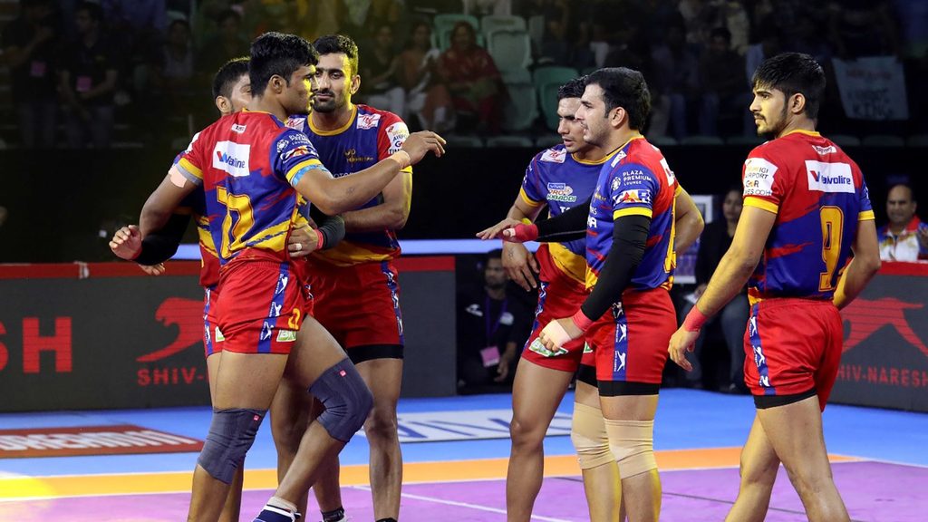 U.P. Yoddha overcame Puneri Paltan in match 61 of vivo Pro Kabaddi Season 7.