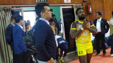Glimpses of India kabaddi team at South Asian Games 2019 Glimpses of India kabaddi team at South Asian Games 2019