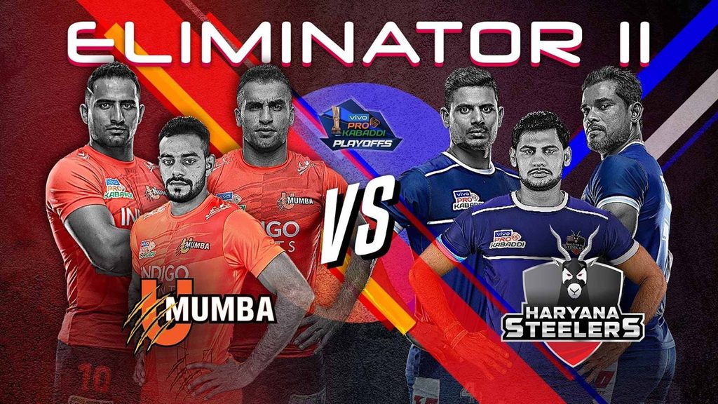 U Mumba will take on Haryana Steelers in Eliminator 2 of the vivo Pro Kabaddi Season 7 playoffs.
