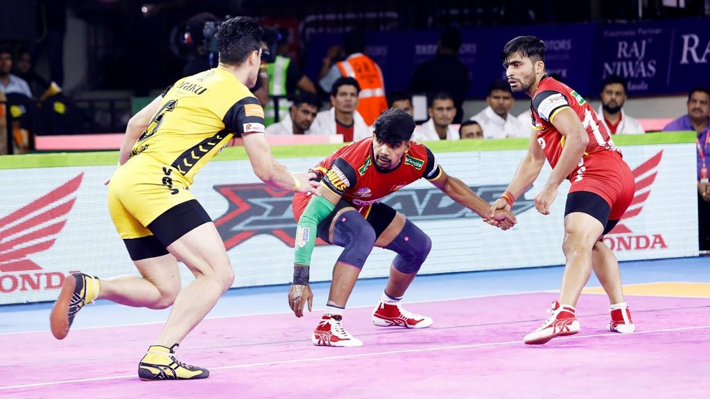 Pawan Sehrawat scored 17 points against Telugu Titans in Match 31.