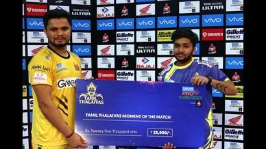 Match 6: Tamil Thalaivas vs Telugu Titans Match 6: Tamil Thalaivas vs Telugu Titans