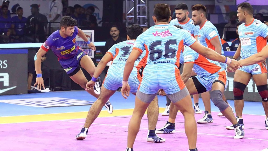 Naveen Kumar scored his 18th straight Super 10.