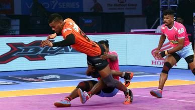 Match 114: Jaipur Pink Panthers vs U Mumba Match 114: Jaipur Pink Panthers vs U Mumba