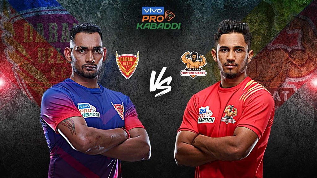 Dabang Delhi K.C. will play Gujarat Fortunegiants in Match 91 of vivo Pro Kabaddi Season 7.