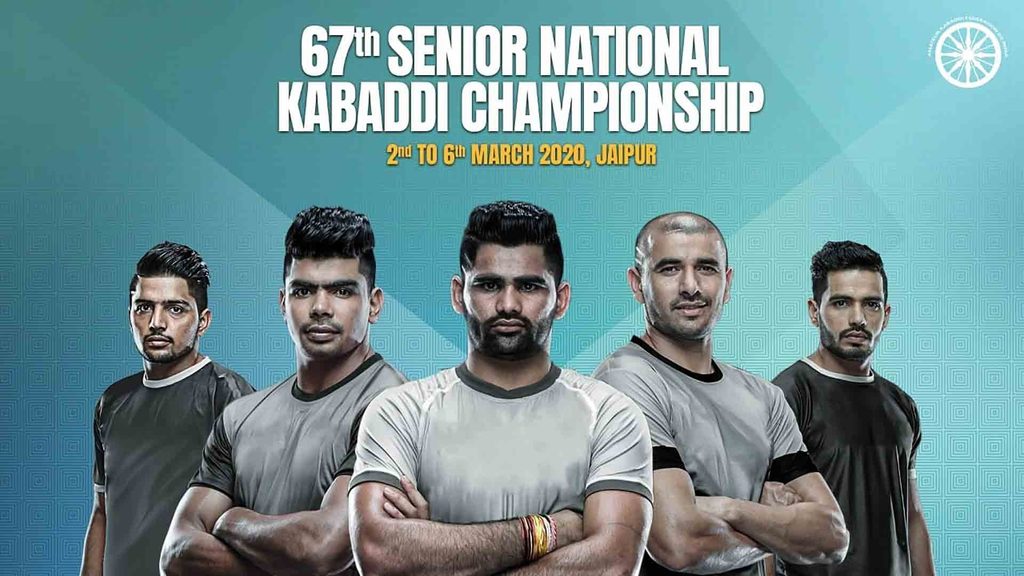 The 67th Senior National Kabaddi Championship will be held in Jaipur from March 2nd-6th.
