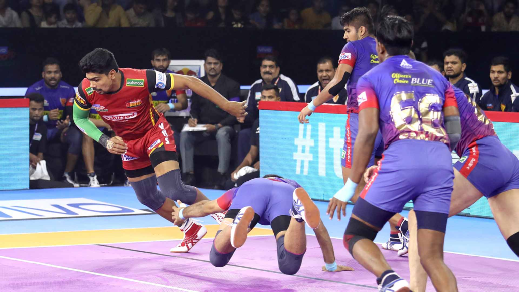 Match 56: Dabang Delhi K.C. vs Bengaluru Bulls Match 56: Dabang Delhi K.C. vs Bengaluru Bulls
