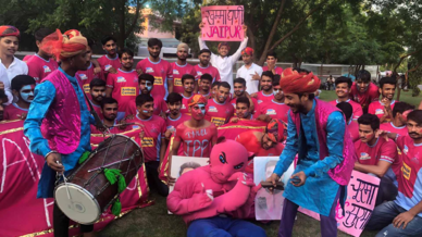 Panthers Pack show their support for Jaipur Pink Panthers Panthers Pack show their support for Jaipur Pink Panthers