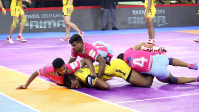 Match 57: Jaipur Pink Panthers vs Telugu Titans Match 57: Jaipur Pink Panthers vs Telugu Titans