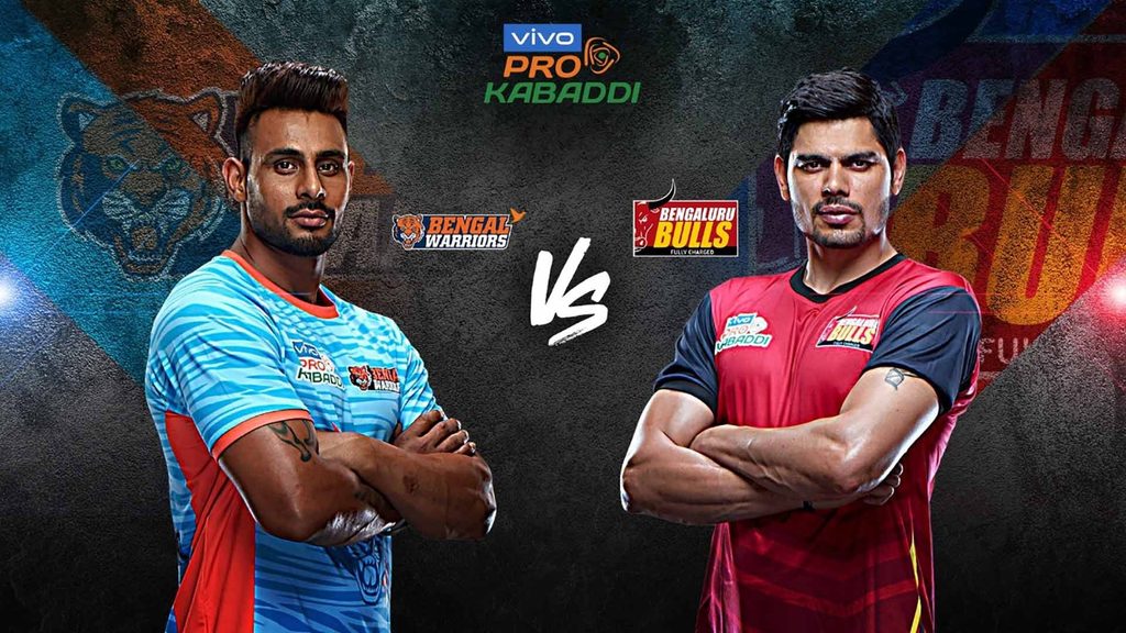 Bengal Warriors face Bengaluru Bulls in match 88 of vivo Pro Kabaddi Season 7.