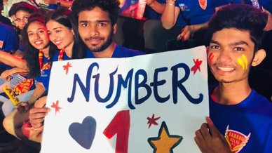 Dabang Fauj show their support for Dabang Delhi K.C. Dabang Fauj show their support for Dabang Delhi K.C.