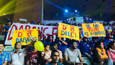 Dabang Fauj show their support for Dabang Delhi K.C. Dabang Fauj show their support for Dabang Delhi K.C.