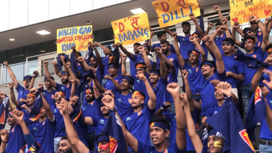 Dabang Fauj show their support for Dabang Delhi K.C. Dabang Fauj show their support for Dabang Delhi K.C.