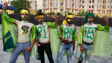 Pirate Army show their support for Patna Pirates Pirate Army show their support for Patna Pirates