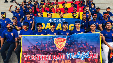 Dabang Fauj show their support for Dabang Delhi K.C. Dabang Fauj show their support for Dabang Delhi K.C.
